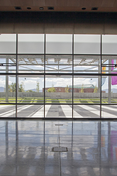 Viridian floor to ceiling door