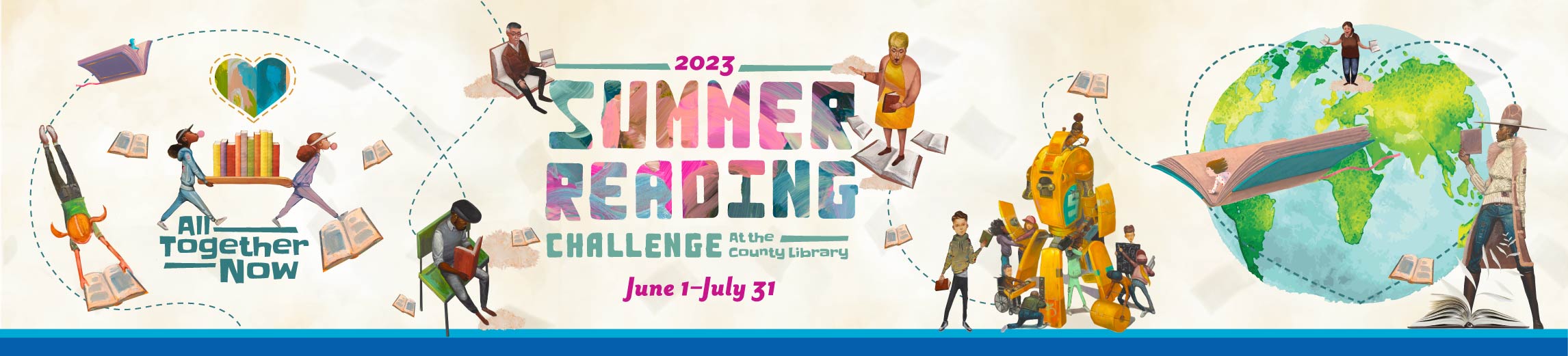 2023 Summer Reading Challenge at the County Library June 1-July 31